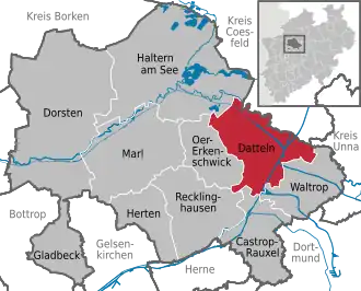 Datteln – Mappa