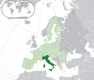 Italia - Localizzazione
