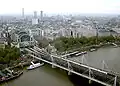 Hungerford Bridge visto dal London Eye.