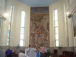 Particolare dell'interno della chiesa latina