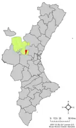 Bugarra – Mappa