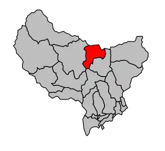 Canton de Saint-Martin-Vésubie – Mappa