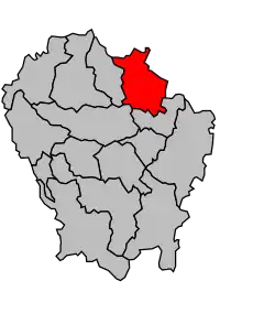 Cantone di Antraigues-sur-Volane – Mappa