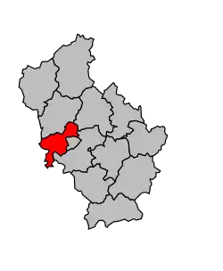 Cantone di Tulle-Campagne-Nord – Mappa