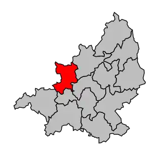 Cantone di Saint-Sulpice-les-Champs – Mappa