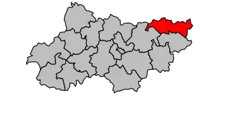 Cantone di Excideuil – Mappa