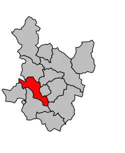 Cantone di Alès-Ovest – Mappa