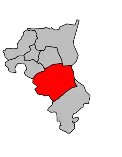 Cantone di Sierentz – Mappa