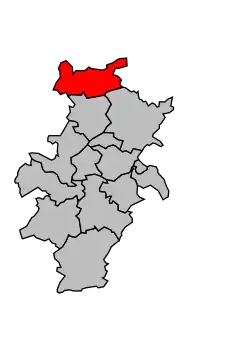 Cantone di Montaigu-de-Quercy – Mappa