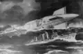 La prima illustrazione trasmessa tramite AP Wirephoto è stato il disegno concettuale di Noel Sickles dello schianto della USS Macon nel 1935.