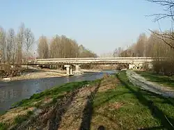 Il ponte sul Po a Cardè