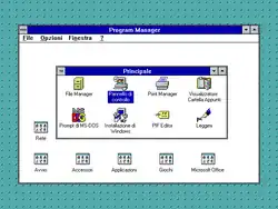 Program Manager di Windows 3.11