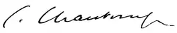 Firma di Camille Chautemps