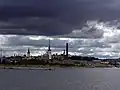 Tallinn dal Golfo di Finlandia.