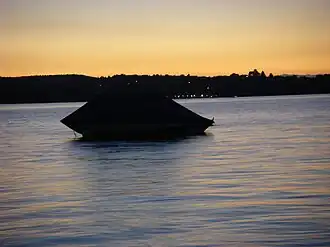 Crepuscolo nell'Untersee, parte del lago di Costanza
