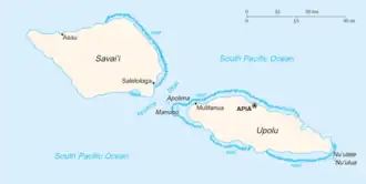 Samoa - Mappa