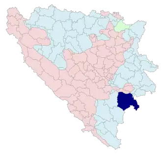 Foča – Mappa