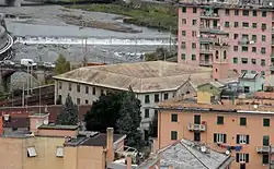 Il convento di San Francesco alla Chiappetta visto dalle alture di Bolzaneto