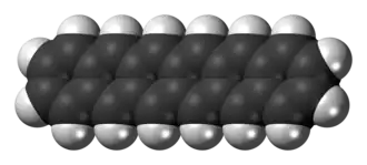Modello molecolare dell'esacene