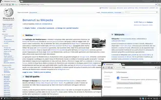 Homepage di Wikipedia su Chromium 51