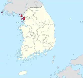 Incheon – Localizzazione