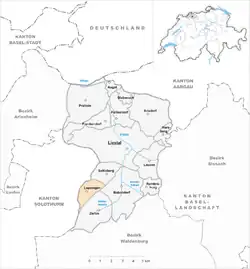 Lupsingen – Mappa