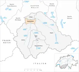 Sembrancher – Mappa