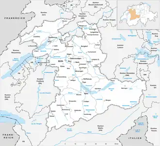 Canton Berna – Mappa