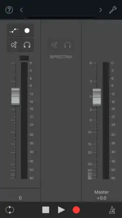 L'applicazione Logic Remote su iOS 10.