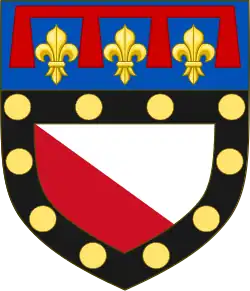 Bordura abbassata sotto un capo (famiglia Gozzadini)