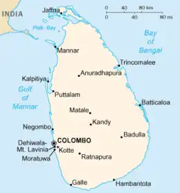 Sri Lanka - Mappa