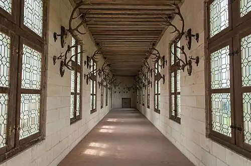 Uno dei corridoi del castello