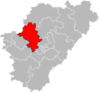 Cantone di Val de Nouère – Localizzazione