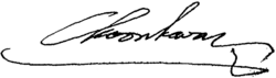 Firma di Chatichai Choonhavan