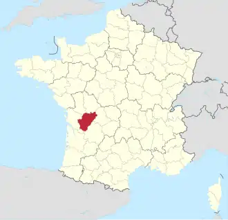 Charente – Localizzazione