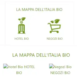 In alto una porzione di pagina web in un browser, in basso la stessa porzione di pagina in un editor WYGIWYS che non riesce a visualizzarla nello stesso modo del browser