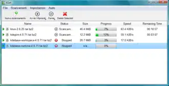 KGet su Windows Vista