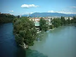 La confluenza del Rodano con l'Arve a Ginevra