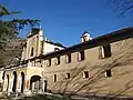 Monastero francescano di Saorgio, facciata, chiesa e portico centrali