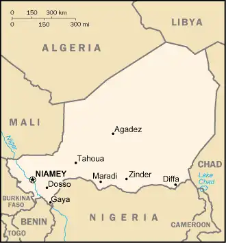 Niger - Mappa