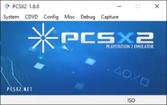 Interfaccia di PCSX2 su Windows 10