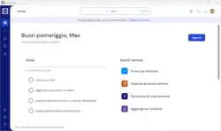 Schermata del software