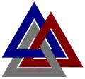 Il Valknut come catena a tre collegamenti (Knot Atlas L6n1 Archiviato il 21 gennaio 2021 in Internet Archive.)