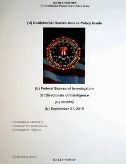 Una versione redatta del manuale delle politiche dell'FBI riguardante l'uso degli informatori.