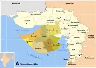 Distretto di Jamnagar – Mappa