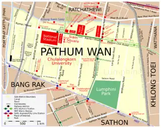 Pathumwan – Mappa