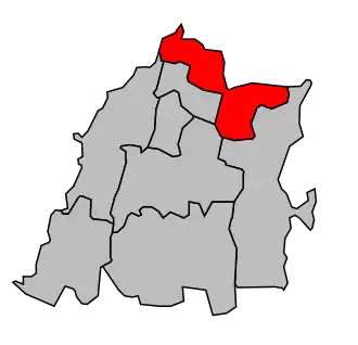 Cantone di Oyonnax-Nord – Mappa
