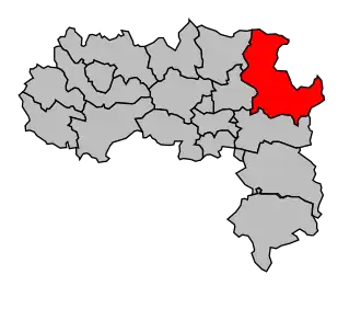 Cantone di Peyriac-Minervois – Mappa