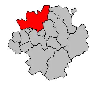 Cantone di Saint-Héand – Mappa