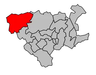 Cantone di Norrent-Fontes – Mappa